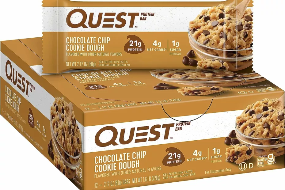 quest chocolate chip cookie dough protein bar review