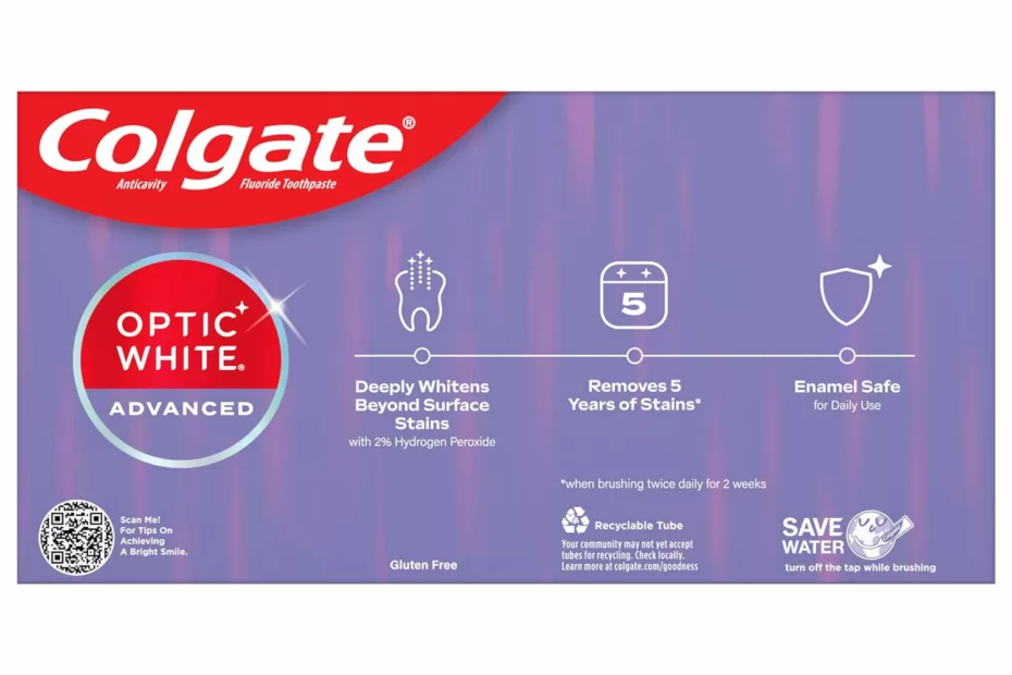 colgate optic white advanced teeth whitening toothpaste review