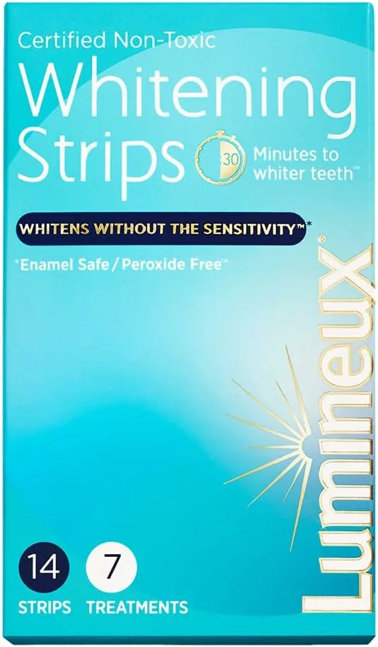 Lumineux Teeth Whitening Strips 7 Treatments - Enamel Safe - Whitening Without The Sensitivity - Dentist Formulated  Certified Non-Toxic