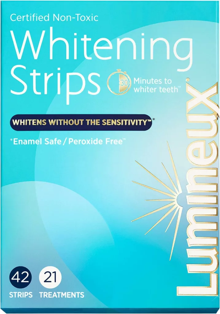 Lumineux Teeth Whitening Strips 7 Treatments - Enamel Safe - Whitening Without The Sensitivity - Dentist Formulated  Certified Non-Toxic