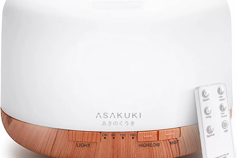 asakuki 500ml premium essential oil diffuser review