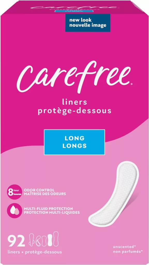 Carefree Panty Liners, Regular Liners, Unwrapped, Unscented, 120ct (Packaging May Vary)