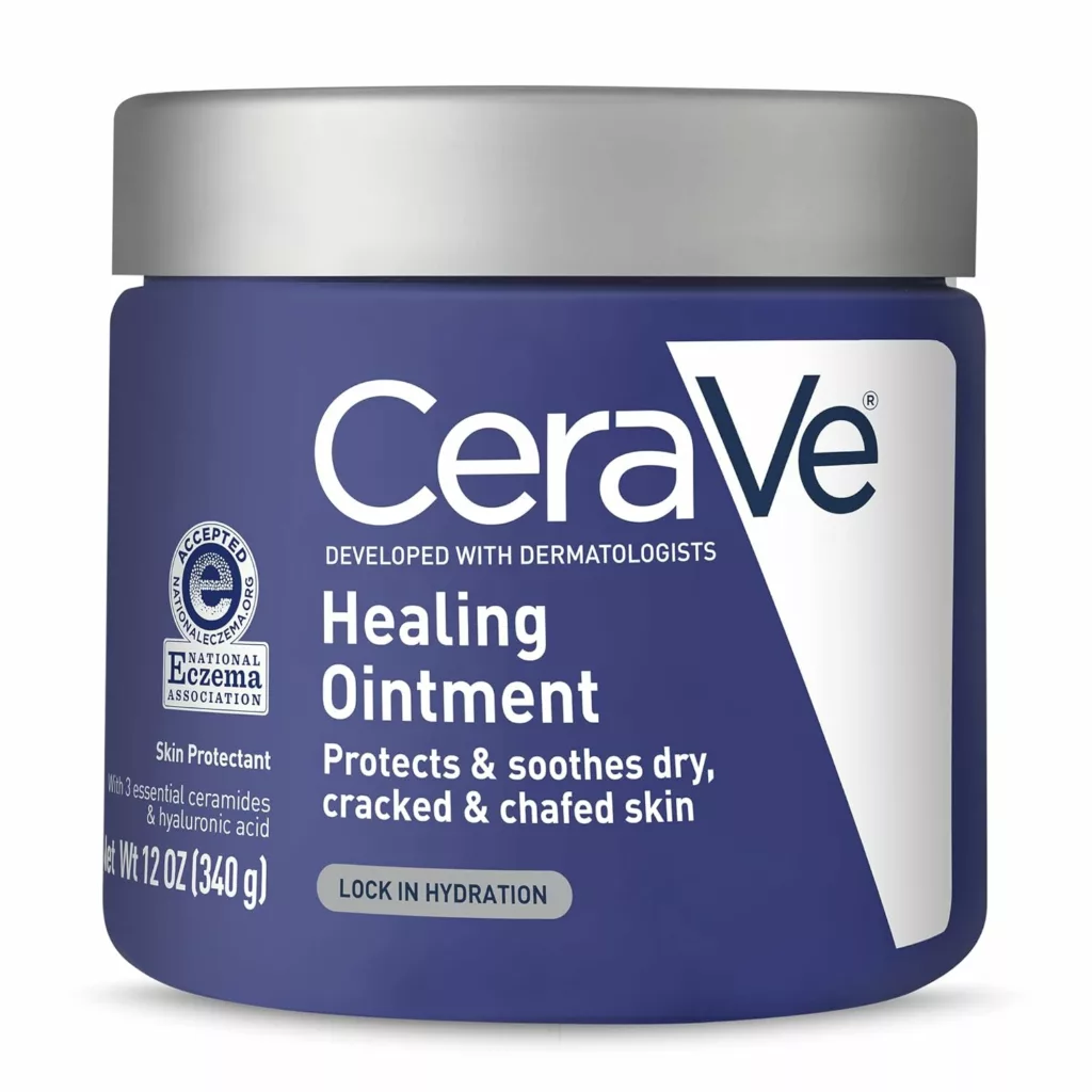 CeraVe Healing Ointment | Moisturizing Petrolatum Skin Protectant for Dry Skin with Hyaluronic Acid and Ceramides | Lanolin Free  Fragrance Free | 12 Ounce