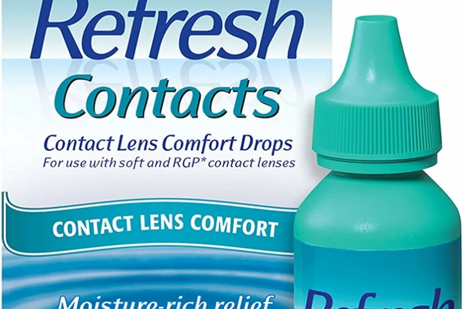 refresh contacts eye drops contact lens comfortblue 04 fl oz sterile