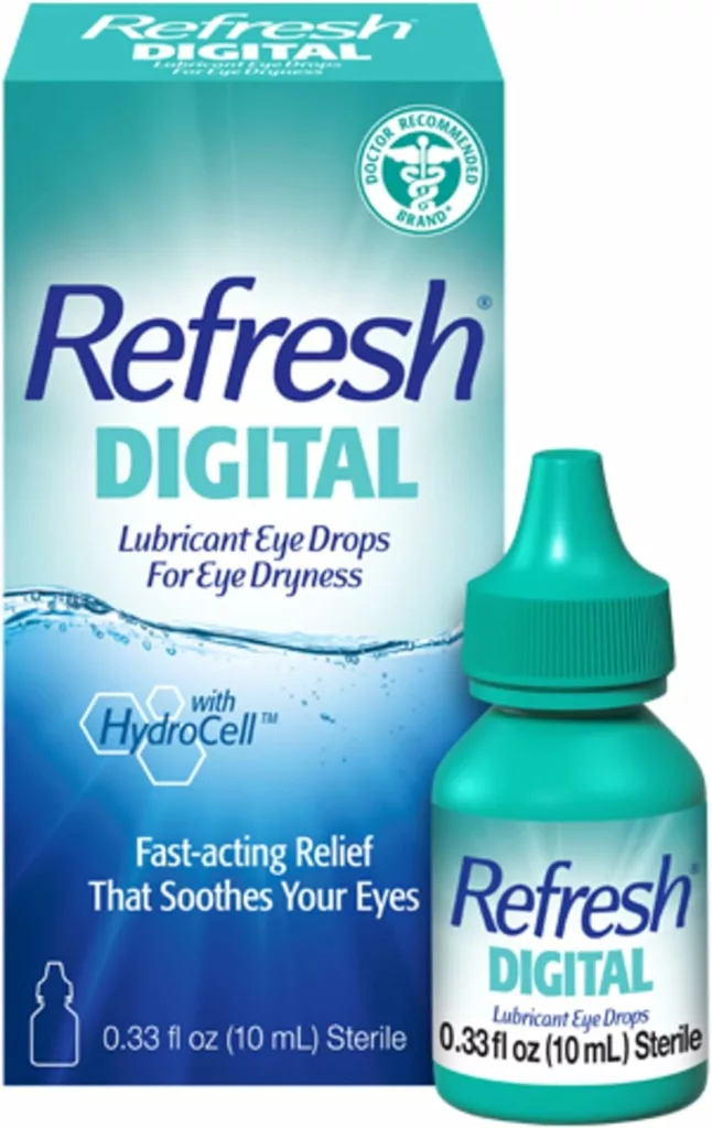 Refresh Digital Lubricant Eye Drops, 0.33 Fl Oz (Pack of 1)