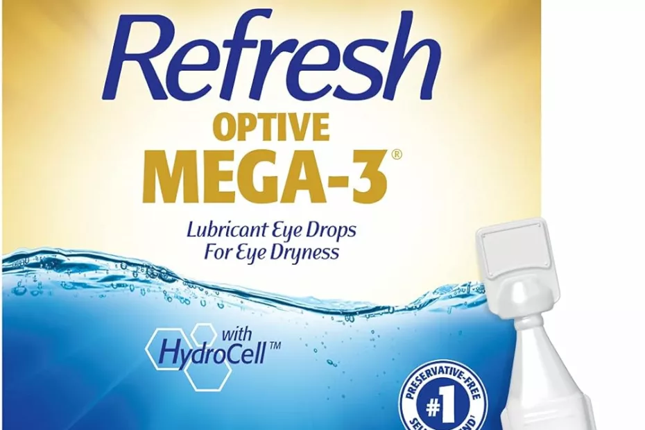 refresh optive mega 3 lubricant eye drops preservative free 001 fl oz single use containers 60 count