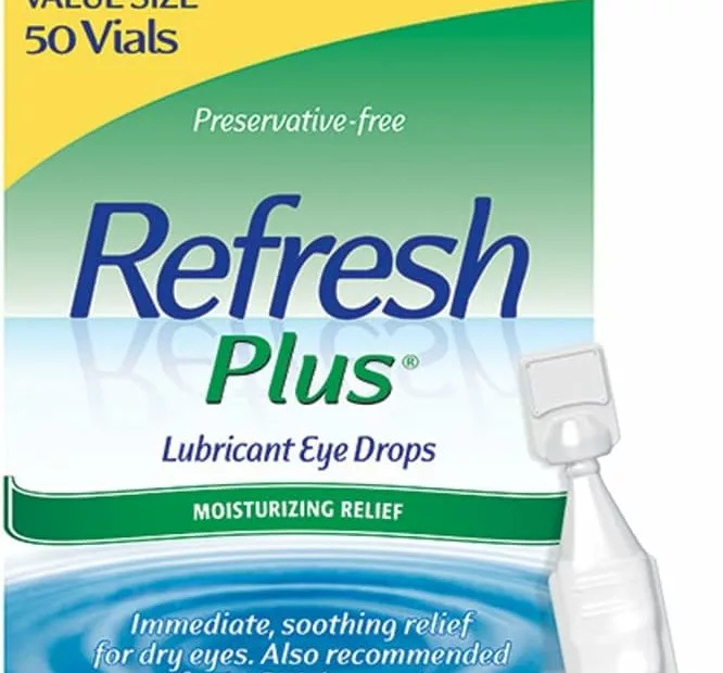 refresh plus lubricant eye drops preservative free 001 fl oz single use containers 50 count packaging may vary
