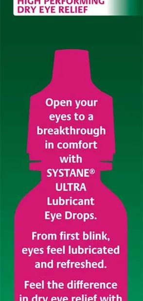 systane ultra lubricant eye drops artificial tears for dry eye twin pack 10 ml each 2